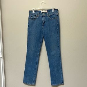 Levi's 505 Medium Blue Wash Mid Rise Straight Leg Jeans (4)